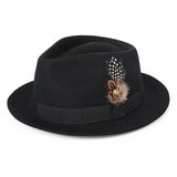 Chapeau retro vintage femme noir taille unique pin-up