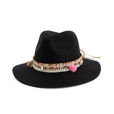 Chapeau rockabilly noir 56-58 vintage retro pin-up