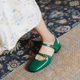 Chaussures vintage petits talons retro pin-up années 50