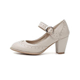 Chaussures escarpins petits talons blancs vintage années 50