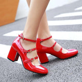 Chaussures t-strap années 50 rouge vintage retro rockabilly