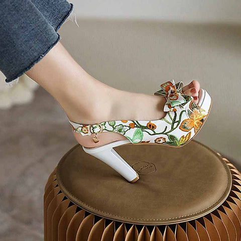 Chaussures pin-up d'été années 50 vintage retro rockabilly