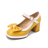 Chaussures jaunes vintage années 50 retro pin-up femme
