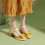 Chaussures jaunes vintage années 50 retro pin-up femme