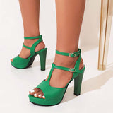 Chaussures vertes vintage escarpins style années 50 retro pin-up