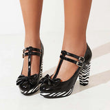 Escarpins noires à talons années 50 vintage retro pin-up