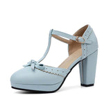 Escarpins bleus rockabilly années 50 vintage retro femme