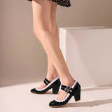 Escarpins noirs vintage pin up retro années 50 femme
