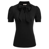 Haut noir cintré années 50 vintage retro pin-up