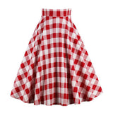 Jupe paysanne rouge année 50 vintage retro rockabilly