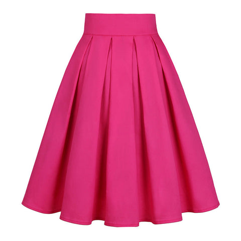 Jupe année 50 balançoire rose vintage retro pin-up