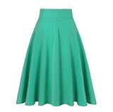 Jupe balançoire vert année 50 vintage retro rockabilly