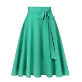 Jupe vert année 50 balançoire vintage retro pin-up