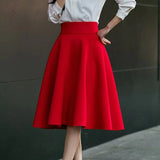 Jupe rouge vintage années 50 retro pin-up style