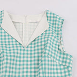Robe Grande Taille à Carreaux Années 50