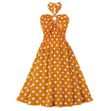 Robe vintage années 50 à pois retro dress pin-up rockabilly