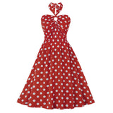 Robe vintage à pois années 50 retro pin-up dress