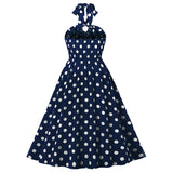 Robe vintage années 50 à pois retro dress pin-up rockabilly