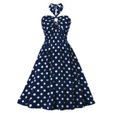 Robe pois années 50 vintage rockabilly retro dress