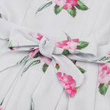 Robe vintage blanche année 50 retro dress rockabilly