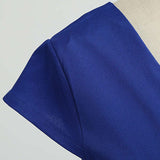 Robe vintage année 50 bleu nuit retro pin-up dress