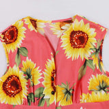 Robe année 50 tournesols vintage retro rockabilly dress