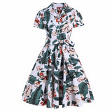Robe nature vintage année 50 retro pin-up dress floral