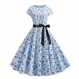 Robe vintage année 50 partition retro pin-up dress musique