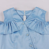 Robe années 50 bleu retro vintage dress pin-up rockabilly