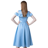 Robe bleu vintage années 50 retro dress pin-up rockabilly