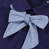 Robe bleu marine années 1950 vintage retro pin-up dress