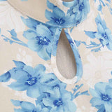 Robe crayon à fleurs années 50 vintage retro dress pin-up
