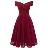 Robe dentelle années 1950 retro vintage pin-up dress