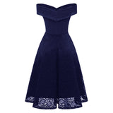 Robe années 1950 dentelle vintage retro pin-up rockabilly dress