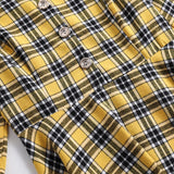 Robe années 50 vintage jaune et noir à carreaux retro pin-up dress