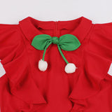 Robe années 50 vintage rouge retro pin-up rockabilly dress