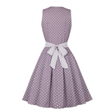 Robe à pois ceinturée années 1950 vintage retro dress pin-up
