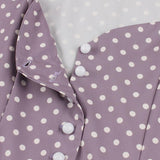 Robe ceinturée à pois vintage années 50 retro pin-up dress