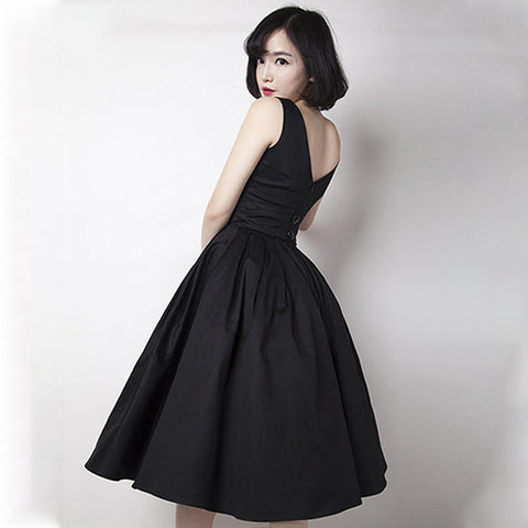 Robe cocktail vintage années 50 retro pin-up dress femme