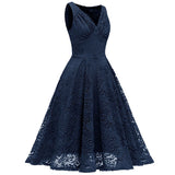 Robe retro cocktail dentelle vintage style dress femme