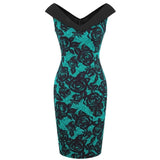 Robe Crayon Vintage Rockabilly - Vert / S / China