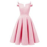 Robe Évasée Années 50 - Rose / S