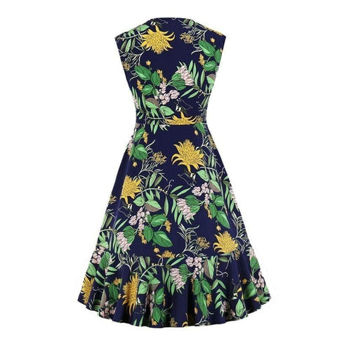 Robe vintage inspiration années 50 rockabilly dress pin-up stylé