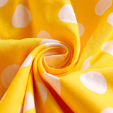 Robe à pois pin up jaune style vintage rockabilly dress lady