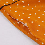 Robe à pois orange année 50 vintage retro pin-up dress lady