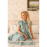 Robe retro vintage bleu blue dress femme sophistiqué