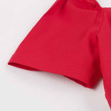 Robe gothique années 50 rouge et noire vintage retro pin-up dress