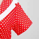 Robe années 50 rouge retro vintage red dress rockabilly