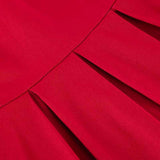 Robe rétro années 50 rouge vintage pin-up red dress sophistiqué