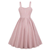Robe saumon vintage années 50 retro salmon dress lady